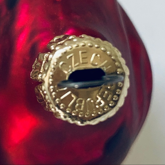 Santa Face Czech Republic Glass Vintage Ornament - Picture 7 of 7